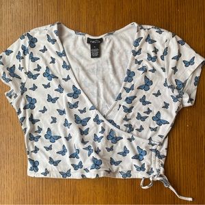 Women’s V-neck cropped top